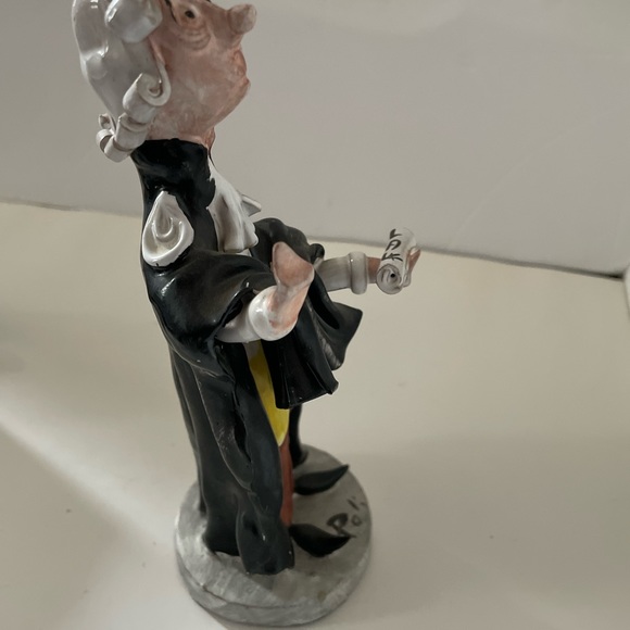 3 pieces lawyer Rare SCAT CERAMICA Figurine Poli Cesare -lawyer desk decoration - Picture 9 of 12